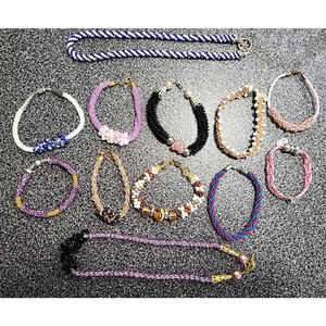 Lot of 12 Handmade Kumihimo Beaded Jewellery Braclets Necklaces